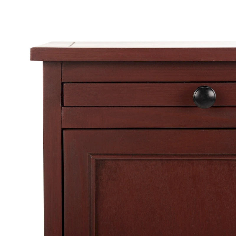 SAFAVIEH Ardella Meuble de rangement haut rouge - 15,7 x 13 x 34,3 - 16Lx13Px34H