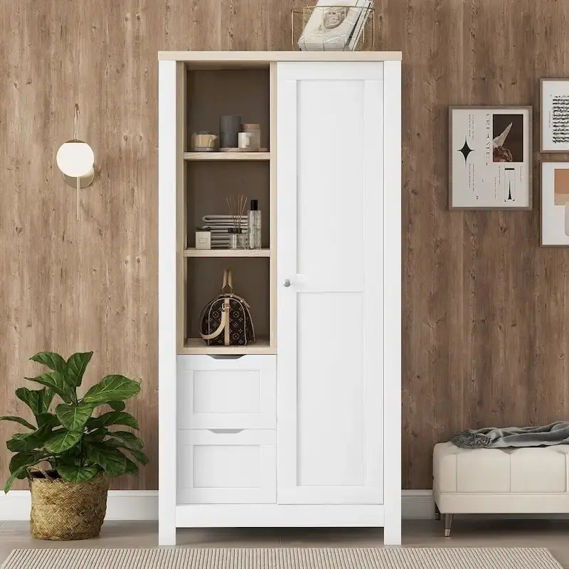 Armoire de rangement avec porte coulissante
