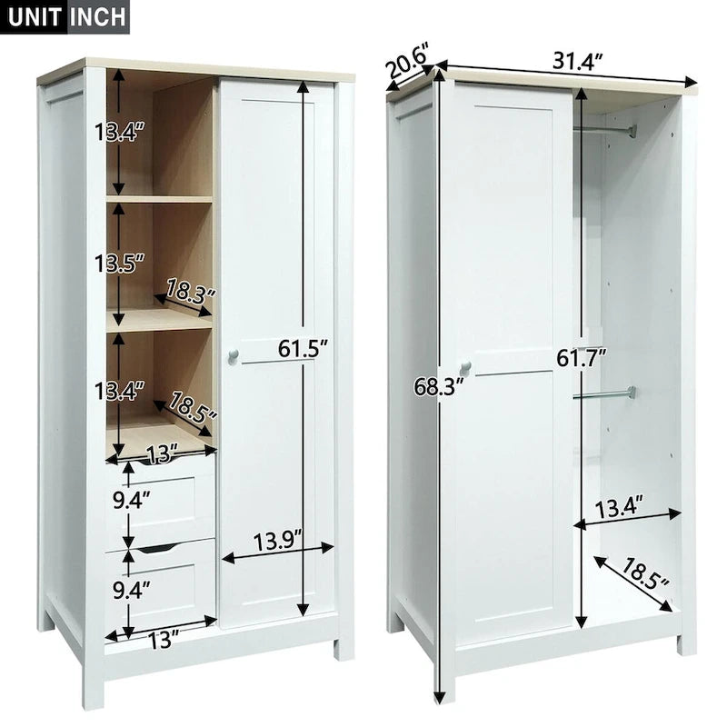 Armoire de rangement avec porte coulissante