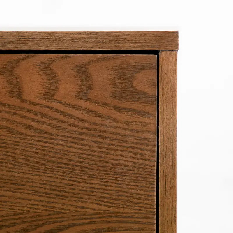 Commode à 5 tiroirs en noyer du milieu du siècle avec tiroirs emboîtables