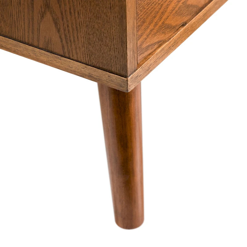 Commode à 5 tiroirs en noyer du milieu du siècle avec tiroirs emboîtables