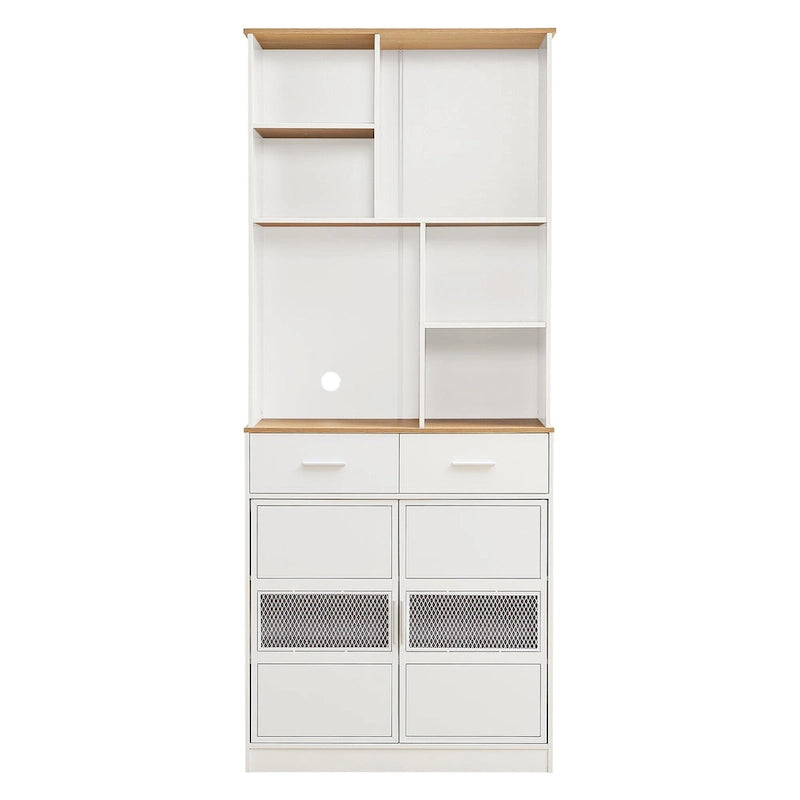 Buffet de rangement pour garde-manger, Armoire de cuisine autoportante, Grand placard de rangement pour cuisine, salle de bain, salon, bureau