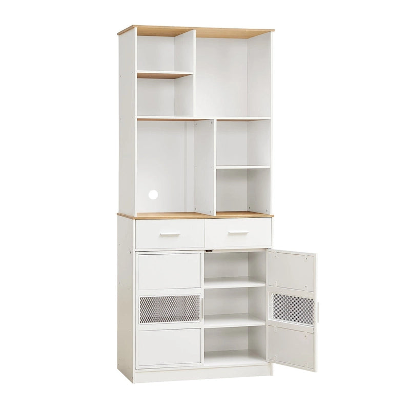 Buffet de rangement pour garde-manger, Armoire de cuisine autoportante, Grand placard de rangement pour cuisine, salle de bain, salon, bureau