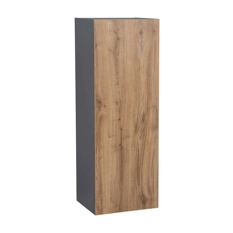 Meuble Haut 15 x 42 - Porte Simple - Gris - 15 x 42 x 12