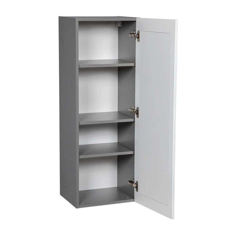 Meuble Haut 15 x 42 - Porte Simple - Gris - 15 x 42 x 12