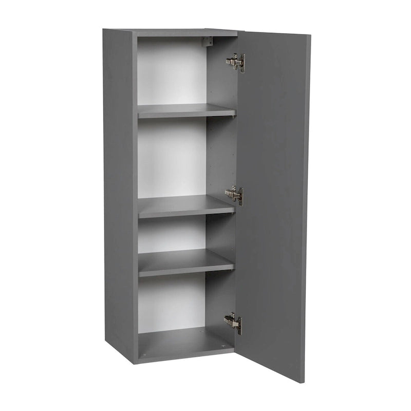 Meuble Haut 15 x 42 - Porte Simple - Gris - 15 x 42 x 12