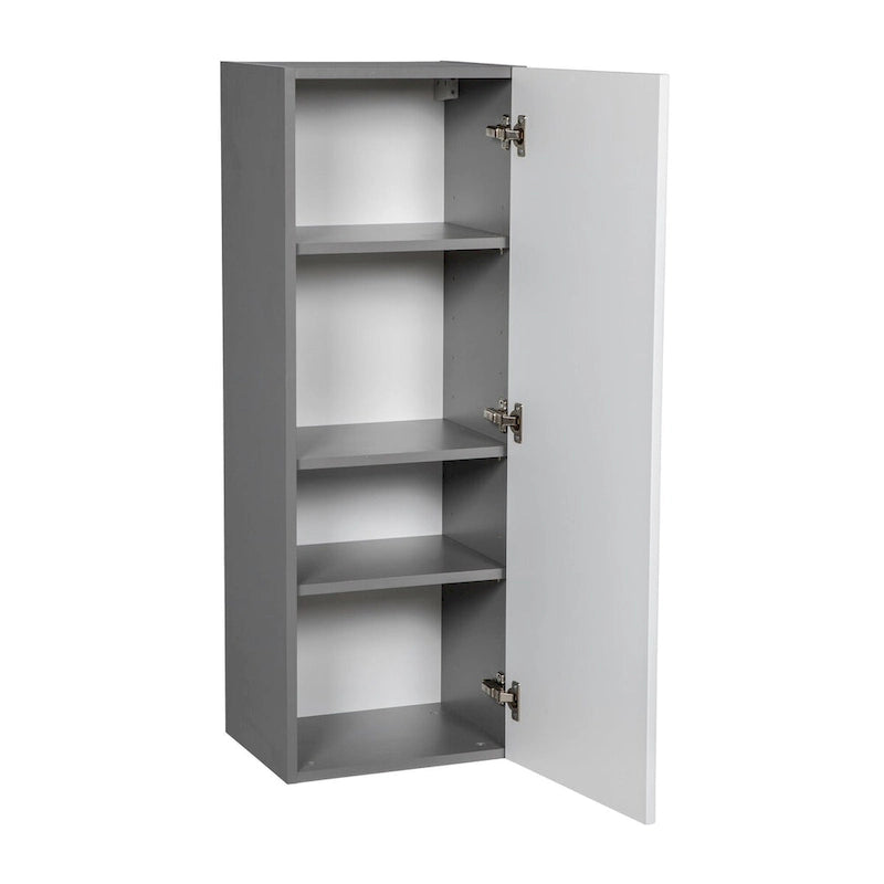 Meuble Haut 15 x 42 - Porte Simple - Gris - 15 x 42 x 12