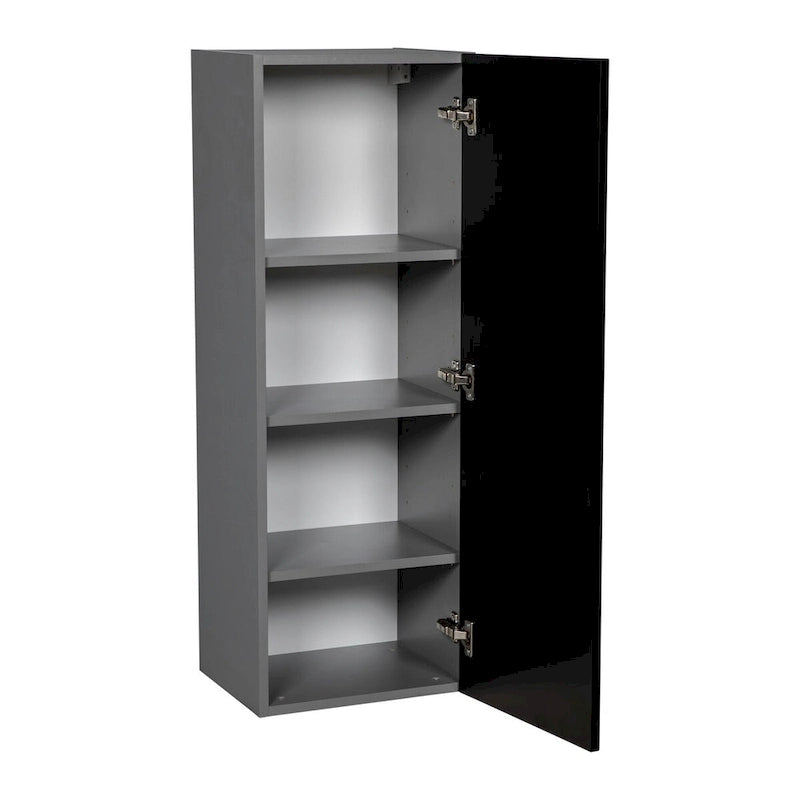 Meuble Haut 15 x 42 - Porte Simple - Gris - 15 x 42 x 12