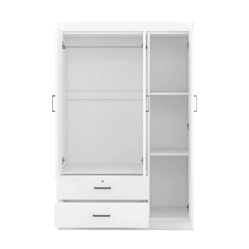 Armoire en bois 3 portes avec tiroirs - S.O.