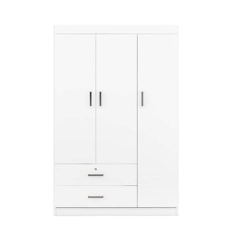 Armoire en bois 3 portes avec tiroirs - S.O.