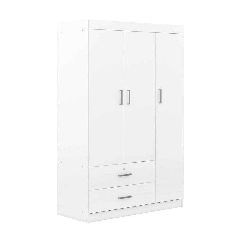 Armoire en bois 3 portes avec tiroirs - S.O.