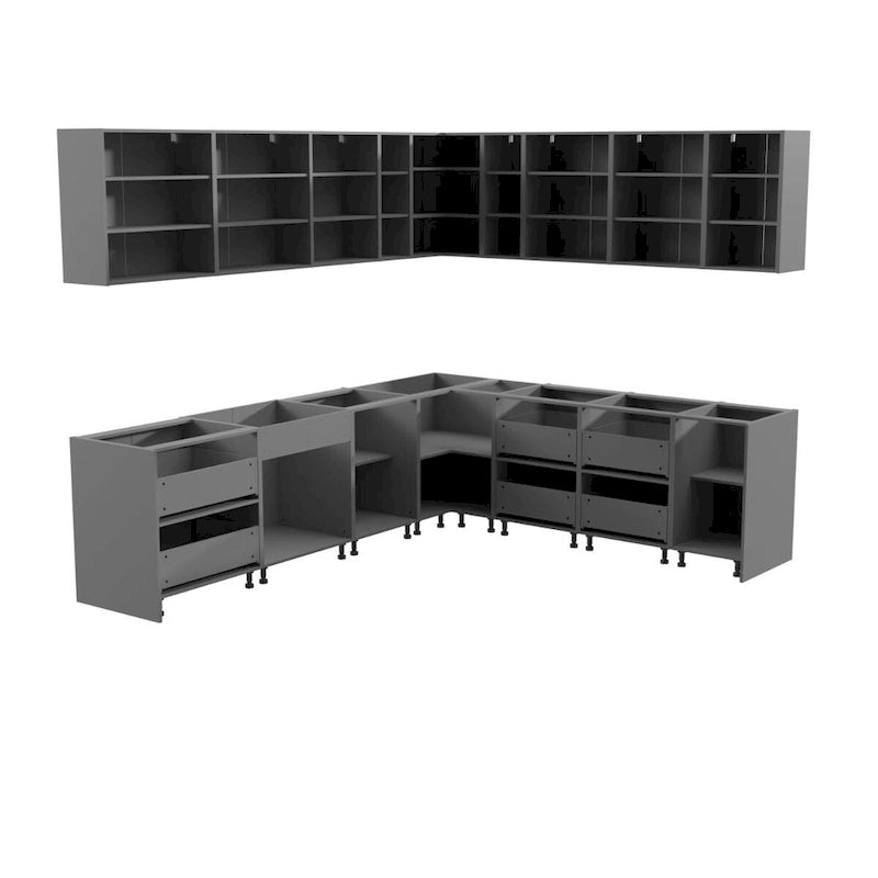 Cuisine Collection Moderne Coloris Noir Taille de base 10x8,5 Pieds de large - 102x120