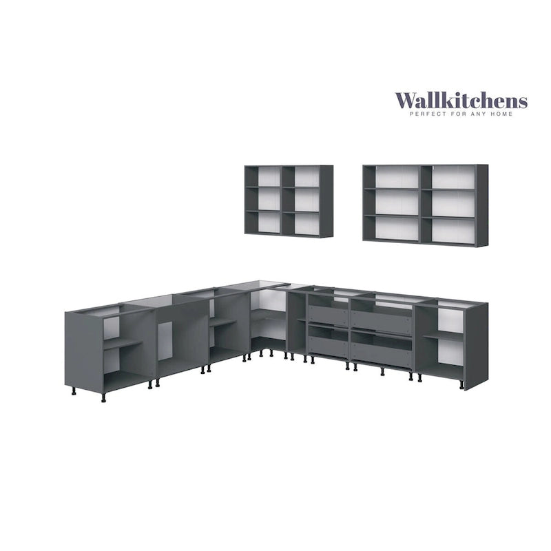 Collection Kitchen Prodigy Couleur Blanc Brillant Taille de Base 3,35m de large - 130x130