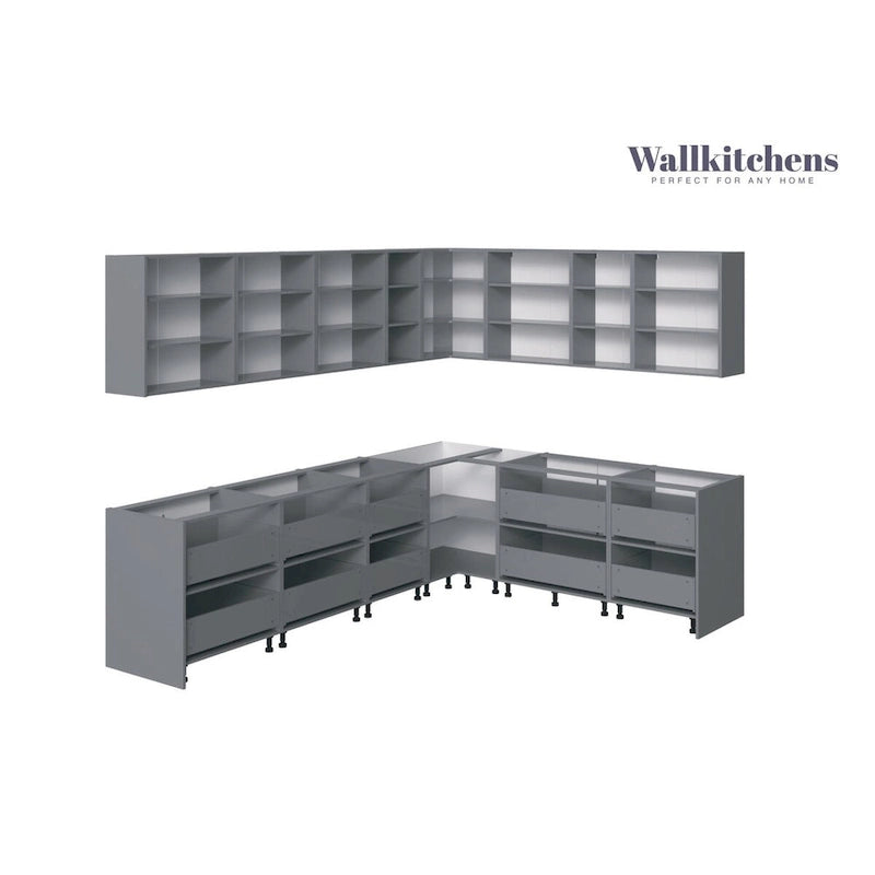 Collection culinaire de cuisine, couleur noire, base de 10 pieds de large - 94x120