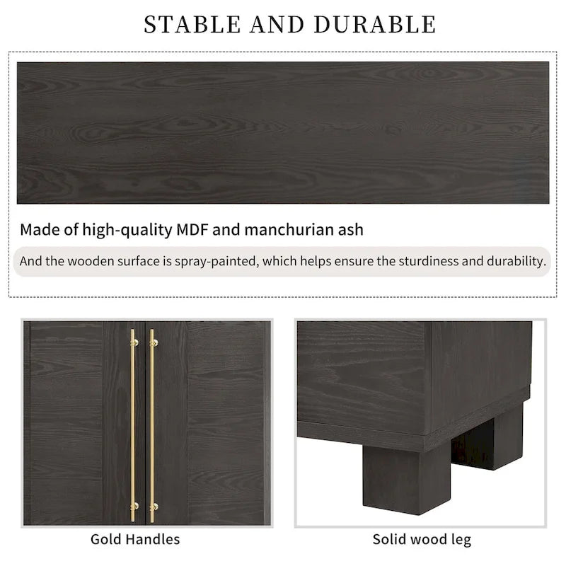 Bahut en bois de style traditionnel