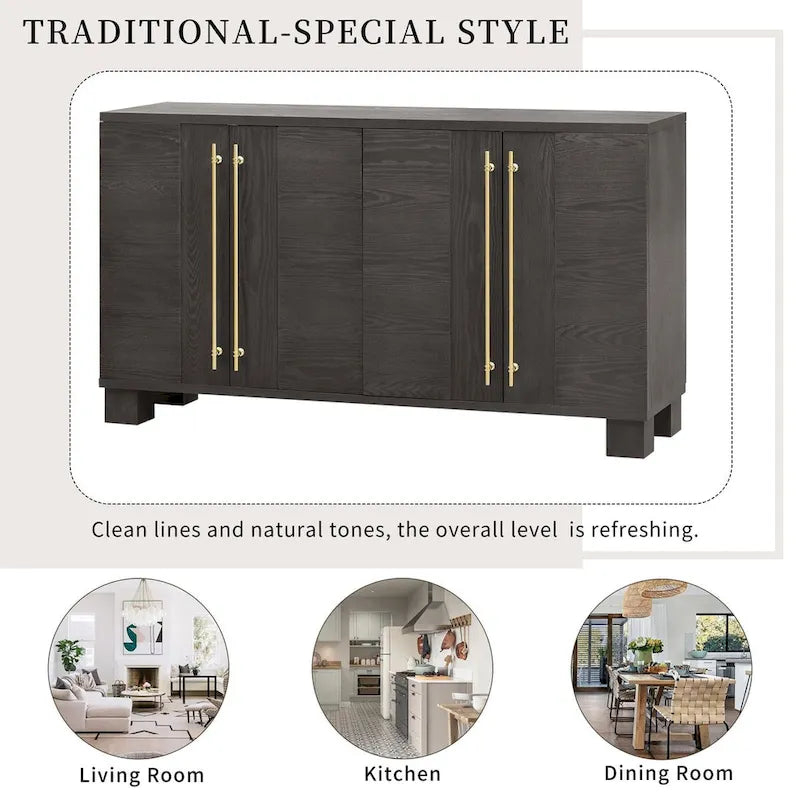 Bahut en bois de style traditionnel