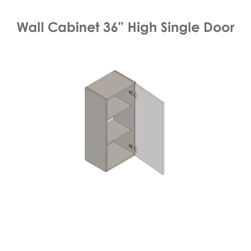 Armoire murale 24 x 36 - Porte simple - Grise - 24 x 36 x 12