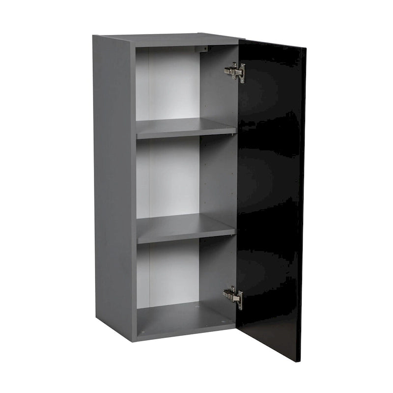 Armoire murale 24 x 36 - Porte simple - Grise - 24 x 36 x 12