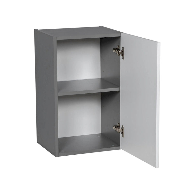 Meuble mural 21 x 24 - Une porte - Gris - 21 x 24 x 12