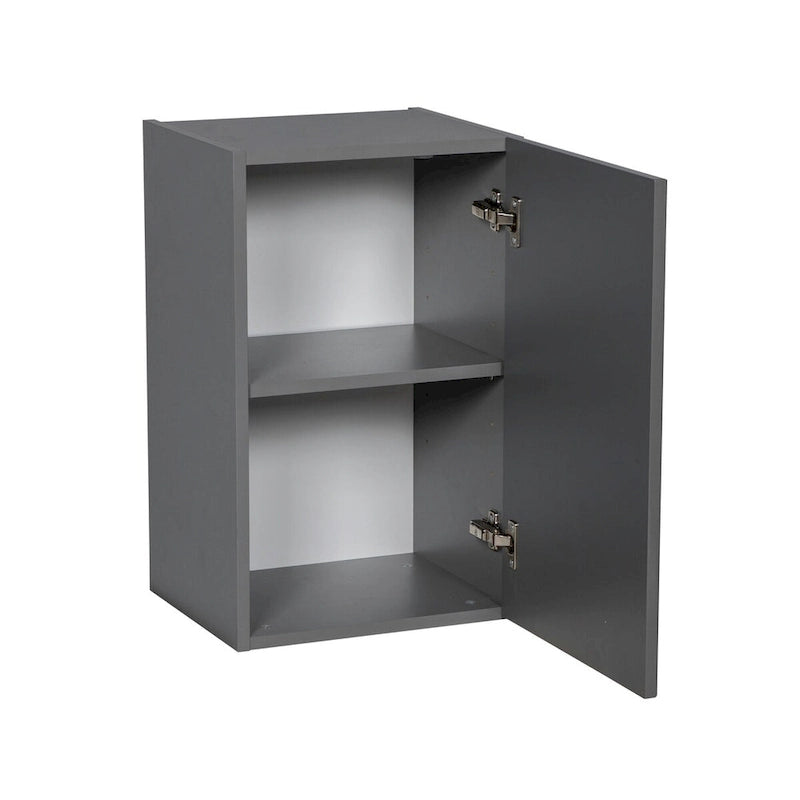Meuble mural 21 x 24 - Une porte - Gris - 21 x 24 x 12