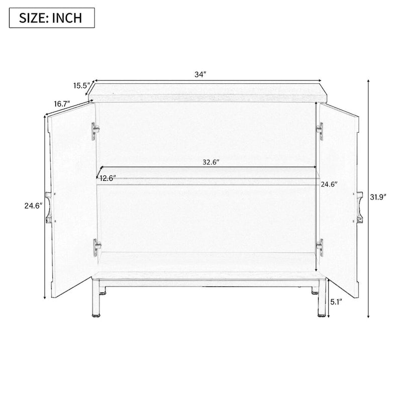Armoire de rangement simple Nestfair Armoire d'appoint - S.O.