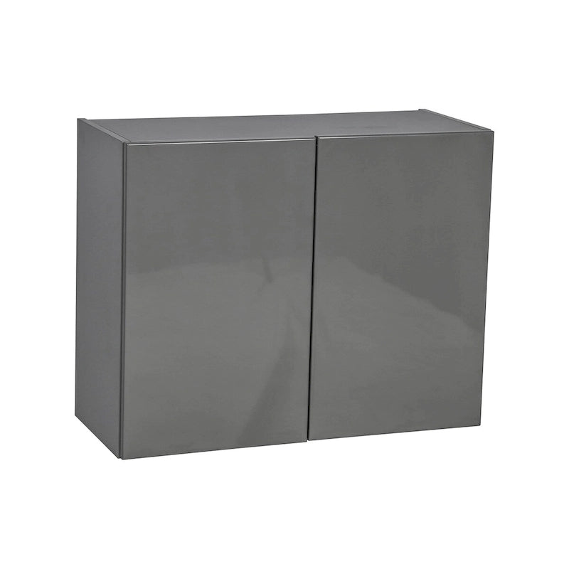 Meuble Haut Mural 24 x 24 – Double Porte – Gris - 24 x 24 x 12
