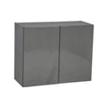 Meuble Haut Mural 24 x 24 – Double Porte – Gris - 24 x 24 x 12