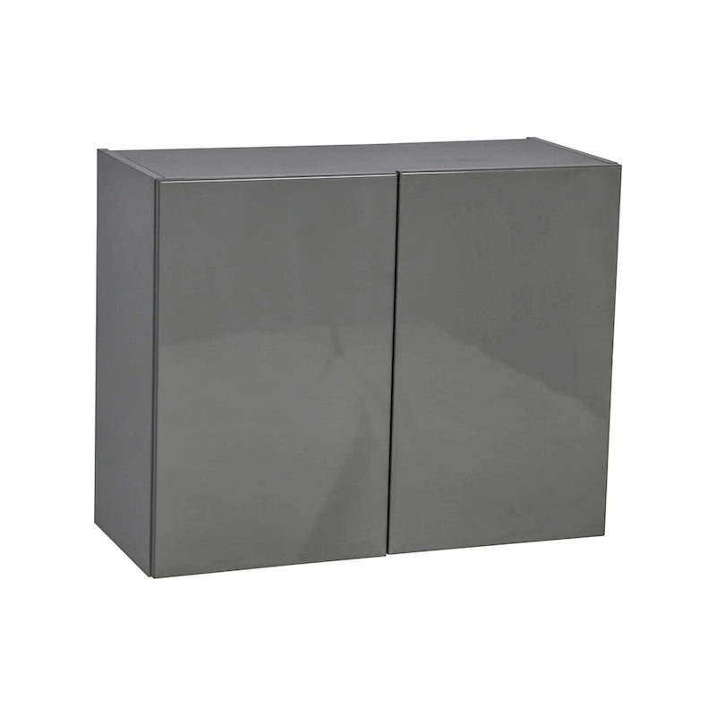 Meuble Haut Mural 24 x 24 – Double Porte – Gris - 24 x 24 x 12