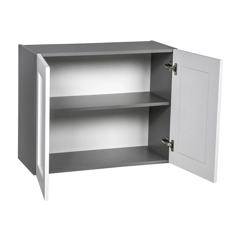 Meuble Haut Mural 24 x 24 – Double Porte – Gris - 24 x 24 x 12