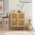 Meuble de rangement en rotin et cannage - S.O.