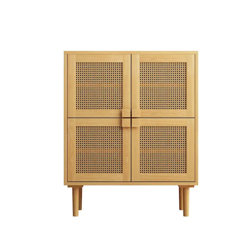 Meuble de rangement en rotin et cannage - S.O.