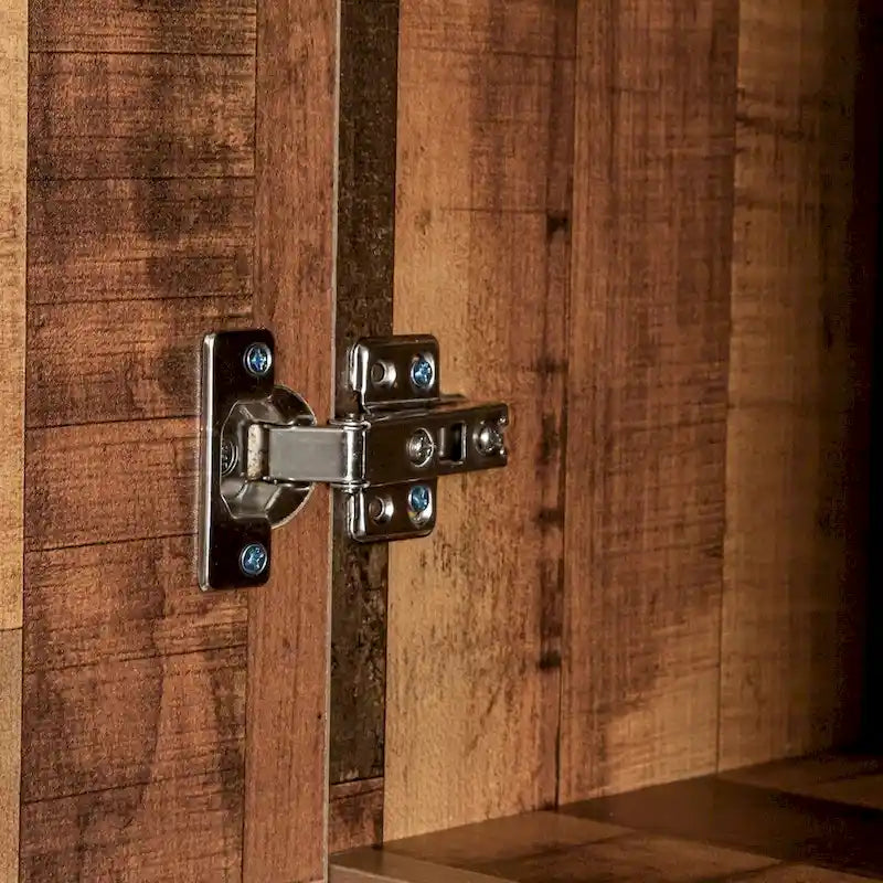 Armoire haute et meuble de cuisine de 179,90 cm, avec 6 portes, 1 étagère ouverte et 1 tiroir pour chambre à coucher