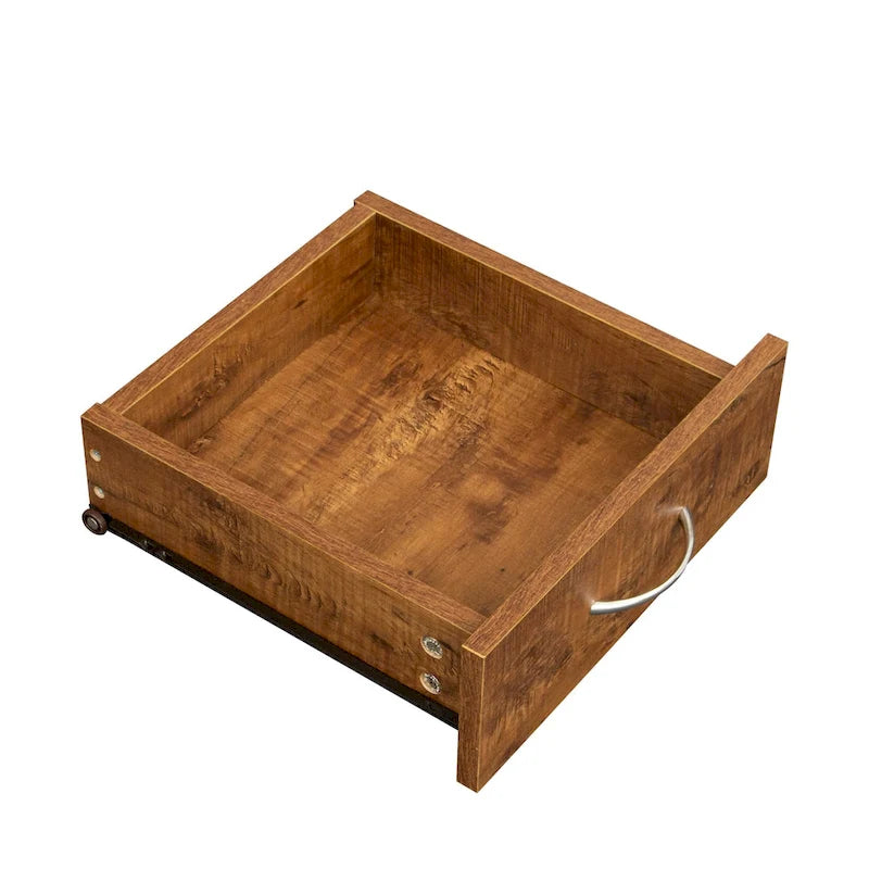 Armoire haute et meuble de cuisine de 179,90 cm, avec 6 portes, 1 étagère ouverte et 1 tiroir pour chambre à coucher