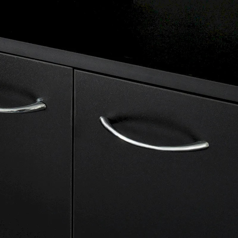 Armoire haute et meuble de cuisine de 179,90 cm, avec 6 portes, 1 étagère ouverte et 1 tiroir pour chambre à coucher