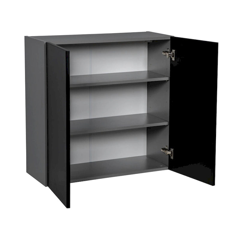 Armoire murale 30 x 30 - Double porte - Gris - 30 x 30 x 12