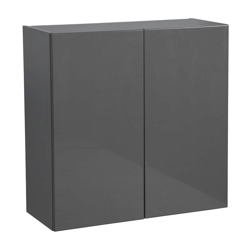 Armoire murale 30 x 30 - Double porte - Gris - 30 x 30 x 12