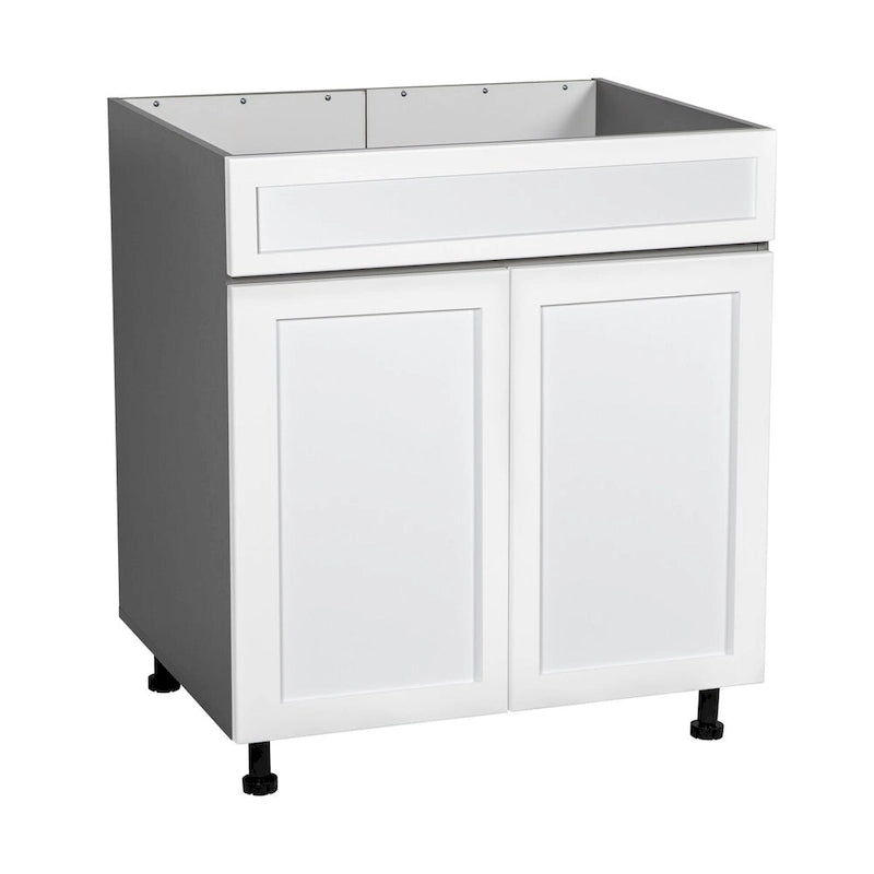 30 Meubles bas sous évier - Gris - Double porte haute - 30 x 34 1/2 x 23 3/8