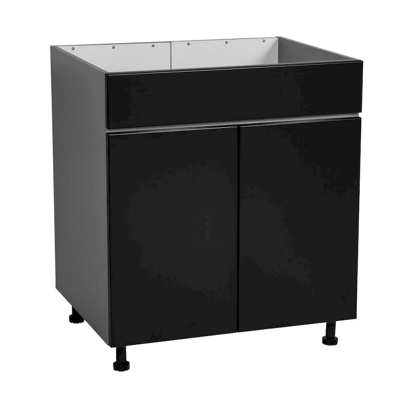 30 Meubles bas sous évier - Gris - Double porte haute - 30 x 34 1/2 x 23 3/8