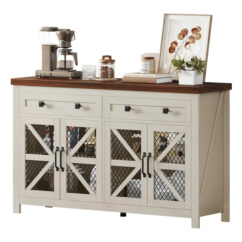 Moasis 55 Buffet de ferme avec rangement, meuble de bar à café