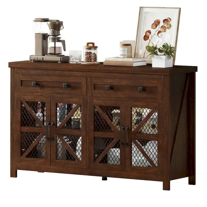 Moasis 55 Buffet de ferme avec rangement, meuble de bar à café