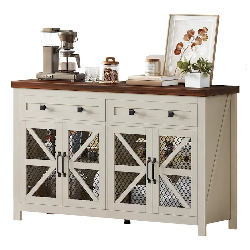 Moasis 55 Buffet de ferme avec rangement, meuble de bar à café