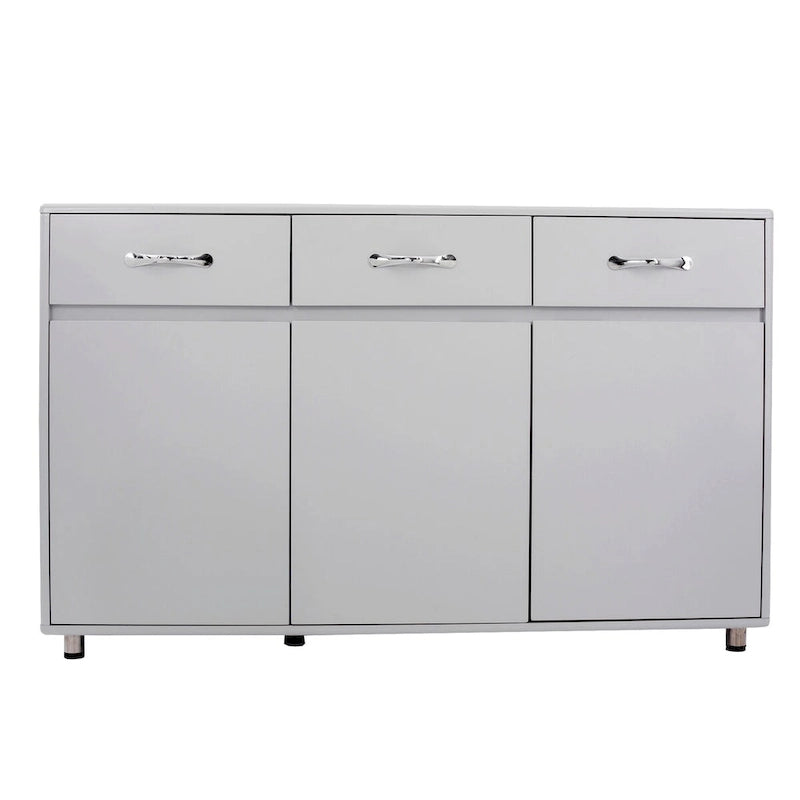 Meuble Buffet avec 3 Portes et 3 Tiroirs pour Salon