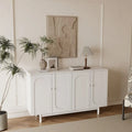 Meuble de rangement 4 portes Intaglio avec pieds en pin