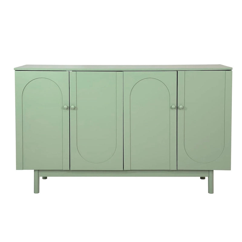 Meuble de rangement 4 portes Intaglio avec pieds en pin