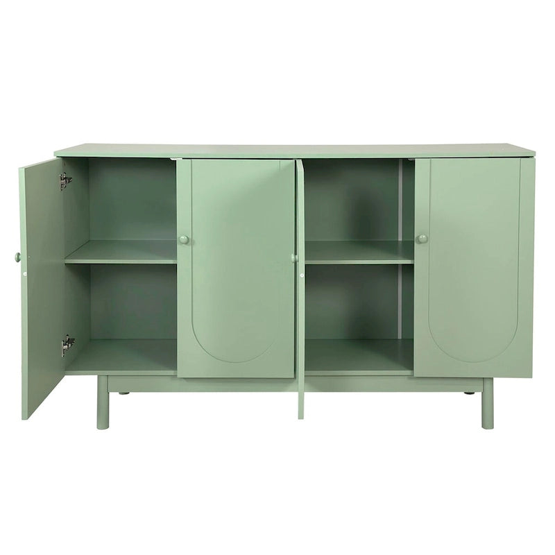 Meuble de rangement 4 portes Intaglio avec pieds en pin