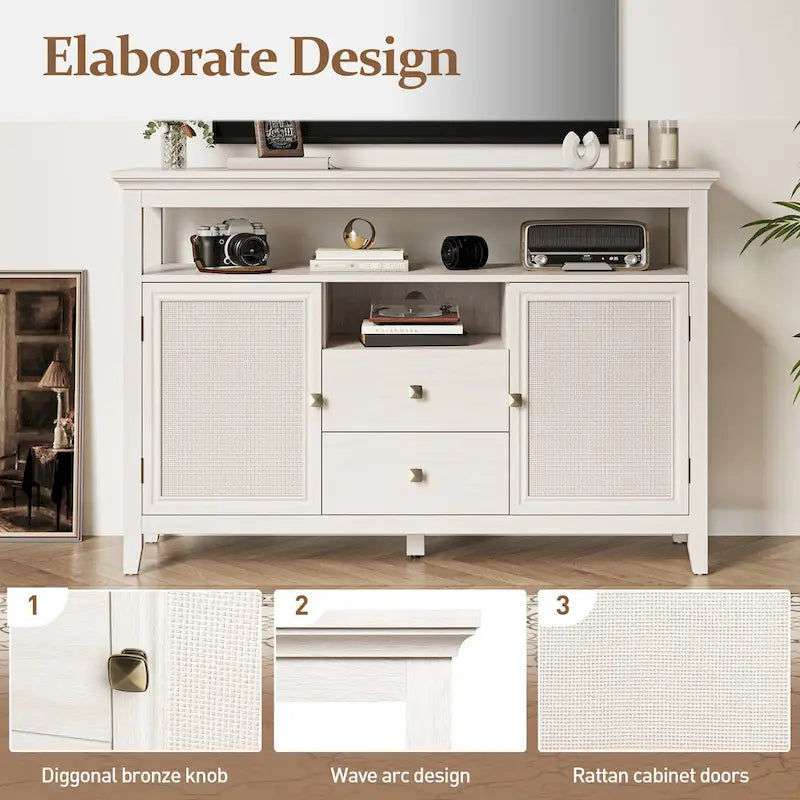 52.8 Meuble de bar en rotin naturel