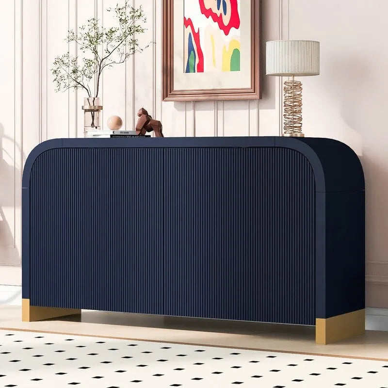 Armoire 4 portes de 59,8 po de largeur avec étagères réglables - S/O