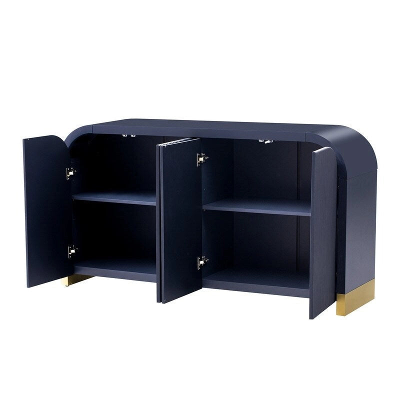 Armoire 4 portes de 59,8 po de largeur avec étagères réglables - S/O