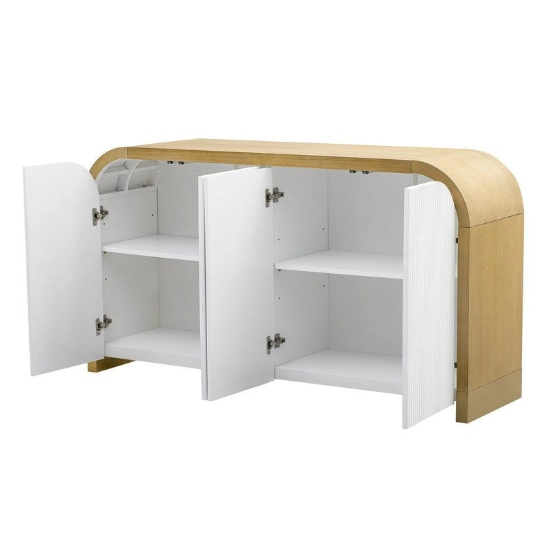 Armoire 4 portes de 59,8 po de largeur avec étagères réglables - S/O