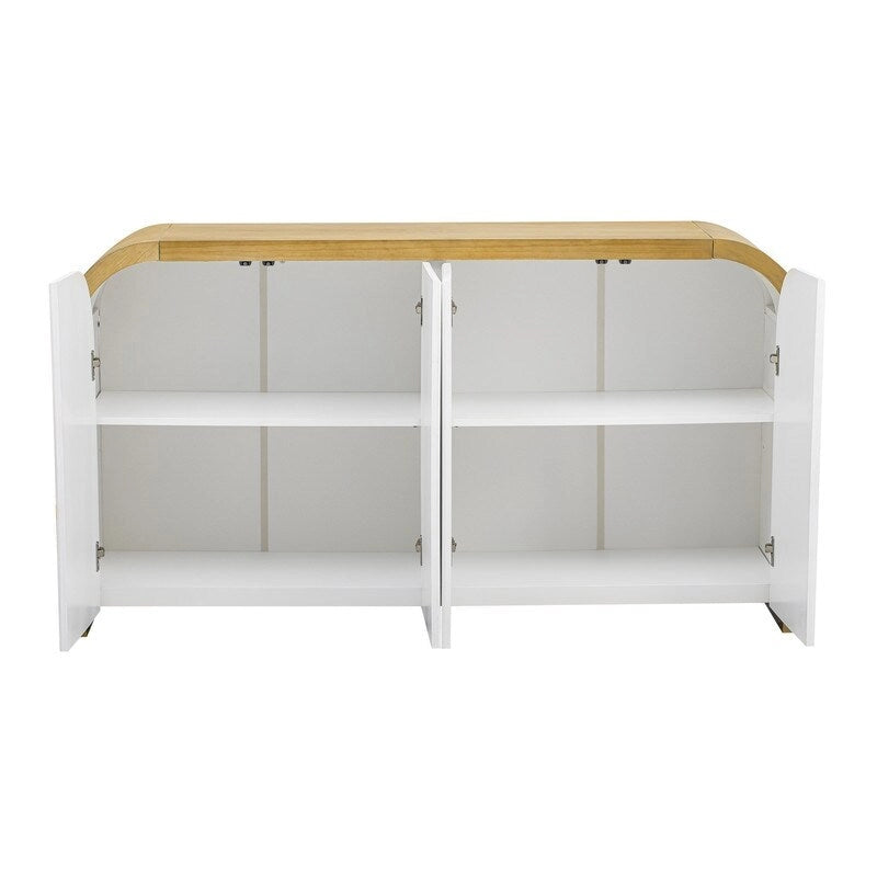 Armoire 4 portes de 59,8 po de largeur avec étagères réglables - S/O
